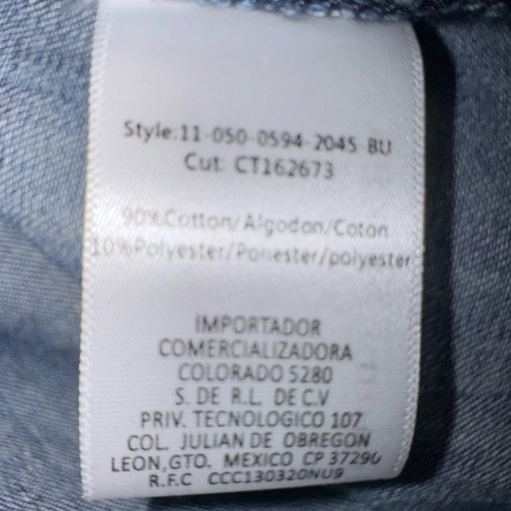 Stetson Women’s Blue Denim Button-Down Blouse | Size L | NWT